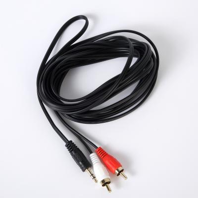 China Car 3.5 Jack to 2 RCA Male to 2 RCA Male to AUX Stereo Audio Splitter. 3.5mm car RCA cable for sale