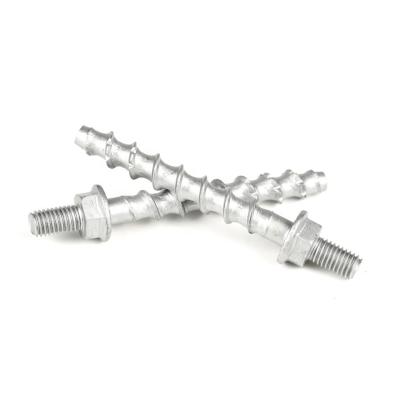 China ZINC Antirust Coating Double Headed Anchors Masonry Screw SS410 Stainless Steel Concrete Screw Bolt Anchor for sale