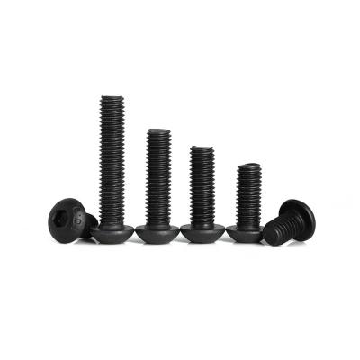 China Carbon Steel Hex Bolts Grade 10.9 Bolt M8 Black Oxide Button Head Socket for sale