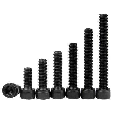 China DIN 912 Black Oxide Fillister Socket Hex Bolt 12.9 Grade Alloy Steel Cap Head Bolts for sale