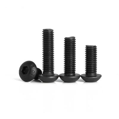 China Black Oxide Hexagon Socket Button Head Bolt DIN7380 Carbon Steel Bolts Grade 10.9 M10 for sale