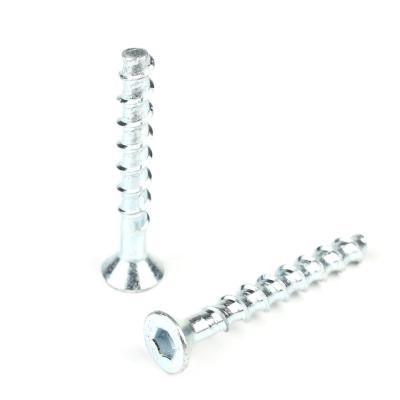 China Zinc Plating Hex Socket Countersunk Head Anchor Concrete Screws M10 125mm Heavy Duty Anchor for sale