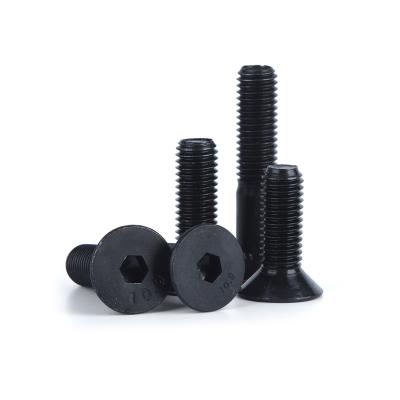 China Carbon Steel DIN7991 M5 Black Oxide Flat Socket Hex Bolt 12.9 Countersunk Head Hexagon for sale