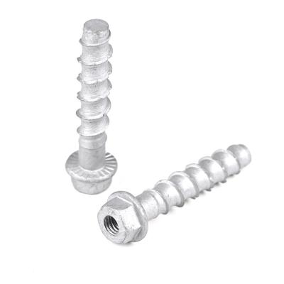 Cina Top- Acciaio M10 60mm Flange Hex Bolt Screw Massoneria Bolt Thread Rod Beton Screw Bolts in vendita