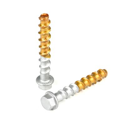 China Hex Head Bi Metal Anchor Bolt Concrete Screws Carbon Steel 3/8 316 Stainless Steel for sale