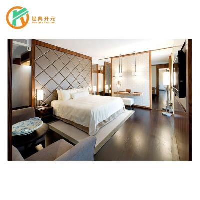 China IDM-217 Modern Hospitality Leather Headboard Bed Furniture For 5 Star Hotel Bedroom for sale