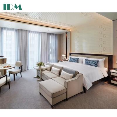 China Hotel IDM-Z13 white bedroom furniture set modern simple wood double bed furniture bedroom furniture for sale