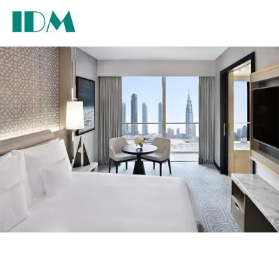 China New design IDM-A293 modern custom made budget hotel bedroom furniture set for sale for sale