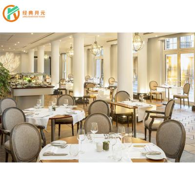 China IDM-RT323 Solid Wood Restaurant Tables And Chairs Foshan Modern Wood Restaurant Furniture for sale