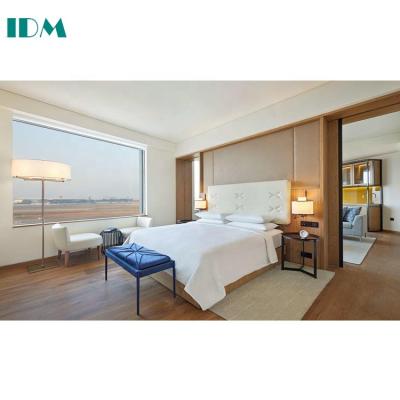 China IDM-395 PANEL Luxury Hotel Bedroom Supplies , Dubai Hotel Set Bed Apartment Bedroom for sale