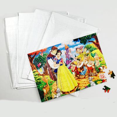 China DIY TOY Wholesale Customized DIY Jigsaw Size Sublimation White Paper Mini Game Puzzle Toy A3 A4 A5 for sale