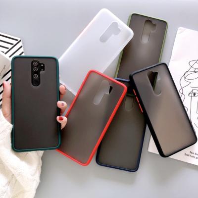 China Hot Selling Luxury Matte Cover 2 in 1 Case 9s Translucent Matte Phone Case For Xiaomi Redmi Hybrid Back Edge PC TPU Note 9 for sale