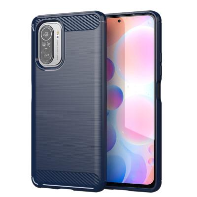 China Hot Selling Anti-drop Anti-drop Carbon Fiber Mobile Back Cover For Xiaomi Poco F-3 Case for sale