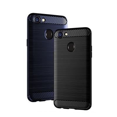 China Soft Slim Skid Carbon Fiber Mobile Phone Case For Realme X Back Cover for sale