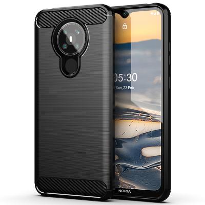 China High Quality Soft Carbon Fiber Mobile Anti-fall TPU Back Cover For Nokia 8.3 5G Phone Case for sale