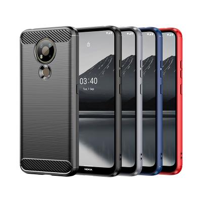 China Wholesale Shockproof Shockproof Soft TPU Carbon Fiber Mobile Phone Cover For Nokia 3.1 3.2 3.4 Case for sale