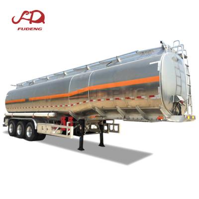 China Truck Tri Axles Petrol Trailer Fuel Oil Tanker Trailer 40000 Semi 50000 Liters Aluminum Gasoline Transport For Sale for sale