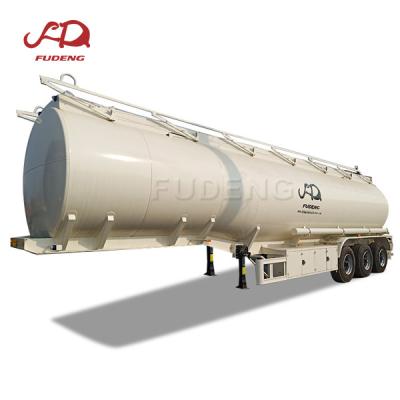 China Truck Trailer FUWA Brand 55000L 13T Axle Fuel Tanker Trailer Dimensions for sale