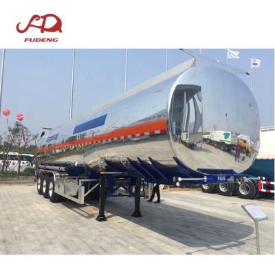 China Truck Trailer Factory Price Tri Axles Fuel Tanker Semi Trailer 45000 Liters Gasoline Oil Tanker Aluminum Aluminum Tanker Semi Trailer for sale