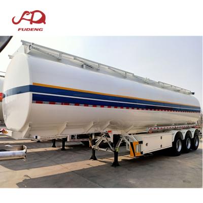 China TIR-Axle Stable 4 Flange Truck Trailer Aluminum 55000 Liters Oil Fuel Tank Transport Tanker Semi Truck Trailer Price Fuel Tanker for sale