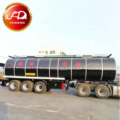 China Truck trailer 35000 liters heating system asphalt/bitumen transport tanker semi trailer for sale for sale