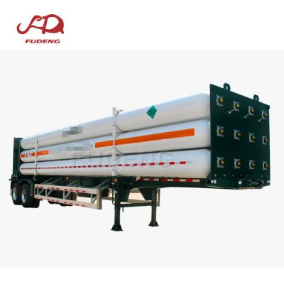 China Truck trailer best selling 8 tube skid cng trailer/hydrogen tube trailer/cng transport trailer in china for sale