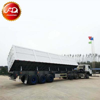 China Chinese Side Tipper Trailers Tri Side Trailer Dump Truck Axle Tipper Trailer for sale