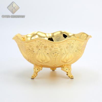 China Gold Plated Sustainable Sugar Bowl Decorative Christmas Gift Candy Jar 7