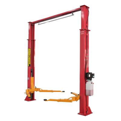 China two 2 post lift clear floor 4000kg 9000lbs vehicle car light truck lifting hydraulic lift China made CE 4000kg/9000lbs for sale