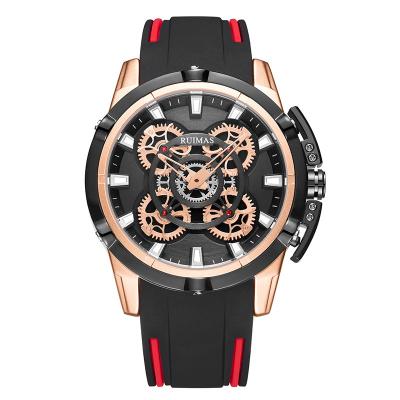 China RUIMAS 547 Chronograph Dial Design Silicone Strap Watch Sports Quartz Watch 30M Waterproof Unique Gear for sale