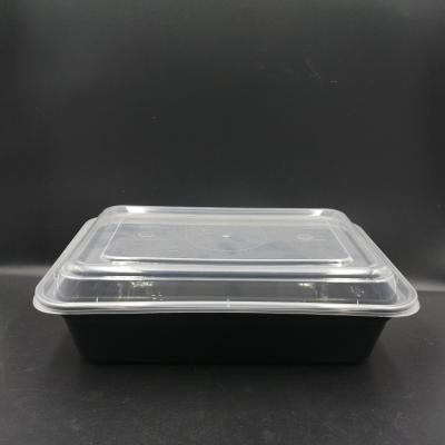 China 32oz Disposable Hot Plastic Lunch Take Out Food Container Packaging Box for sale