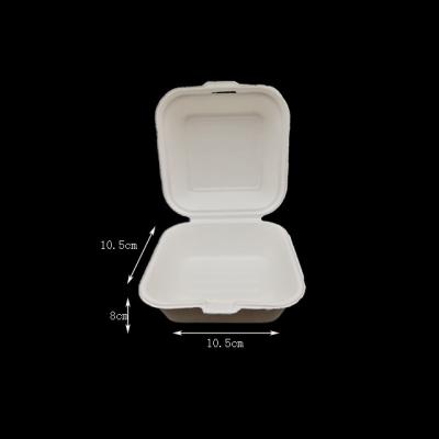 China Biodegradable Microwavable Lunch Food Bagasse Take Out Container Sugar Cane Box for sale