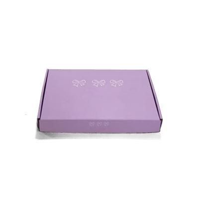 China High Quality Recyclable Custom Logo Print Purple Corrugated Box Custom Size Te koop