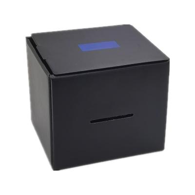 China Recyclable Luxury Stamping Foldable Magnetic Kraft Paper Corrugated Gift Box Wrapping Black en venta