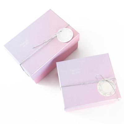 China Supplier Design Recyclable Wholesale Design Paper Cardboard Paper Luxurious Gift 100Ml Bottle Perfume Set Pink Box With Bag for sale