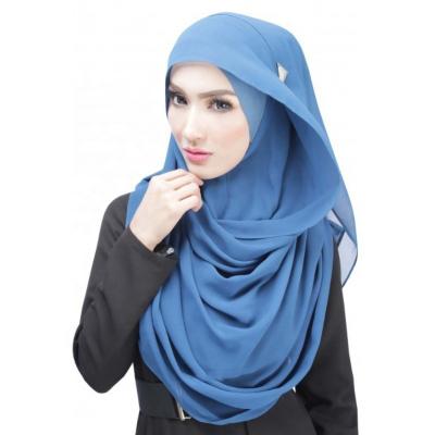 China Fashion muslim scarf polyester hijab malaysia hijab solid color arabic hijab for lady for sale