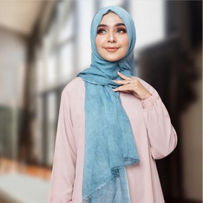 China Cotton Tops Selling Fashionable Fancy Dirty Dyed Scarf Hijabs For Women for sale