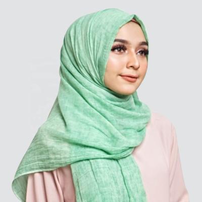 China Soft feeling classic old style fashion polyester dirty-dyed muslim hijab scarf soft feeling for sale