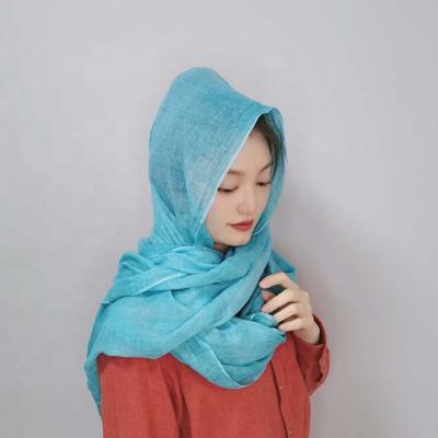 China Best Muslim Dirty Dyed Polyester Hijab From China WholesaleHijabs Amazon Daily Veil Vendor Scarf For Women for sale