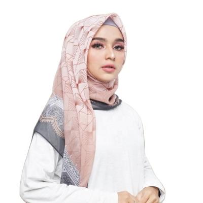 China Daily printing custom muslim women tudung supplier hijabs digital hijab for sale