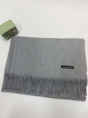 China Daily Hot Sale Winter Solid Color Cashmere High Quality Warm Large Size Scarf for sale