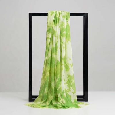 China Polyester Tie Dyed Scarf 80S 100x180Cm 75 To 76GSM For Summer To Indonesia Market for sale