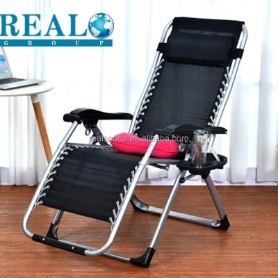 Κίνα Simple Folding Poplur Products Folding Recliner With Cup Holder And Outdoor Weightless Chair Headrest With Pillow προς πώληση