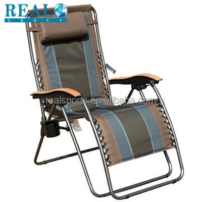 Κίνα Outdoor Fabric Portable Folding Chair Gravity Lounger Wholesale Metal Chair προς πώληση