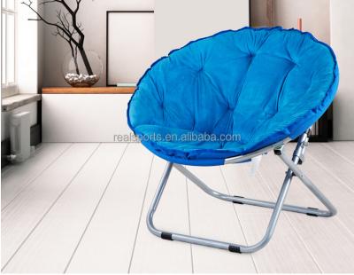 China Super comfortable creative simple lazy butterfly folding chair leisure sofa detachable moon chairs armchair indoor funiture room libing chair for sale