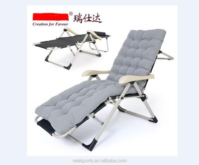 China Brand New Single Folding Chair / Beach Single Folding Metal Bed And Lounge Chair for sale