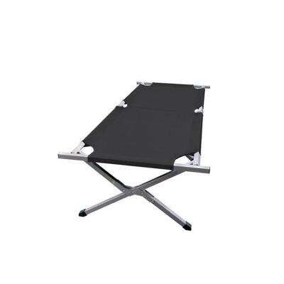 China Durable Aluminum Folding Portable Camping Cot Folding Bed Camping Army Military Cradle en venta