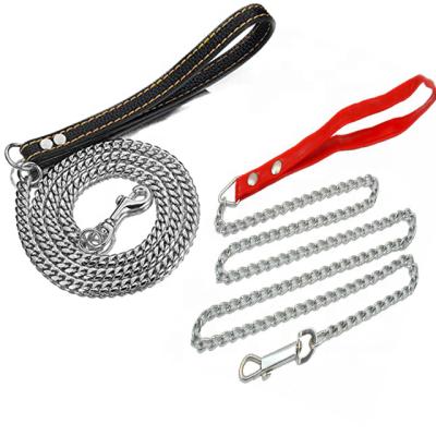 China Strapping Manufacture Supplied Dog Chains Pet Chains Animal Double Loop Electric Galvanized Chains for sale