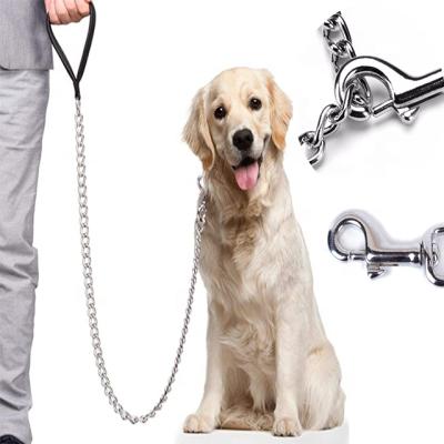 China Hot Selling 120CM Pet Plated Iron Metal Dog Chain Leash And Collar For Pet Summer Using Chain For Dogs for sale