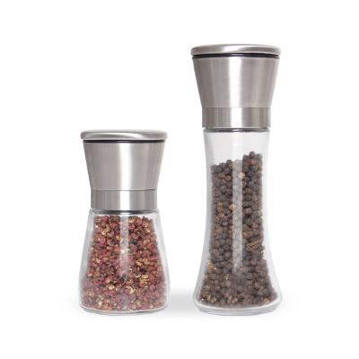 China Sustainable 304 Stainless Steel Grinder Kitchen Supplies Pepper Grinder Manual Powder Pepper Grinder Grinder for sale